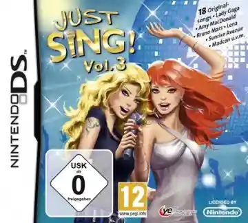 Just Sing! - Vol. 3 (Europe) (En,Fr,De) (NDSi Enhanced)-Nintendo DS